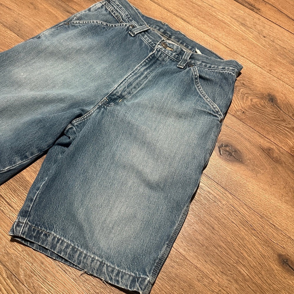 Vintage Members Mark Blue Carpenter Denim Shorts Mens 32